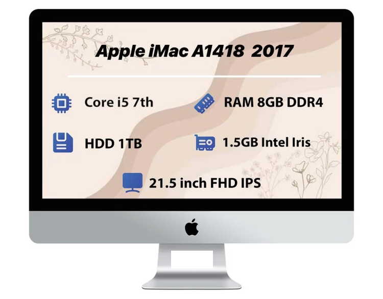 Apple iMac A1418 21.5 inch 2017 | i5-RAM 8GB-256 SSD